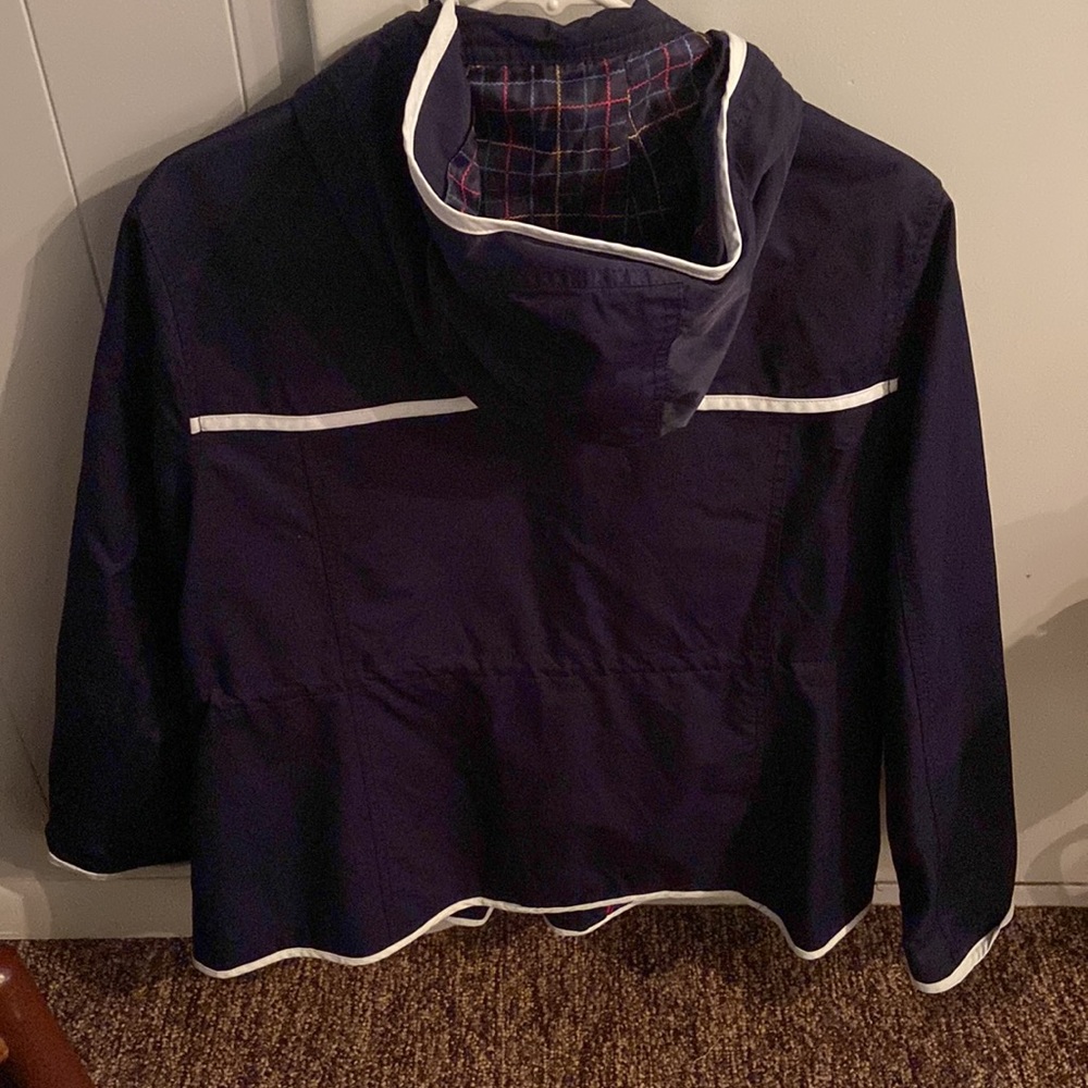 Tommy Hilfiger navy blue hooded rain coat, excellent condition ! - Picture 5 of 5